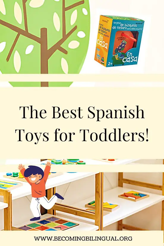 Toddler Toys for 2 3 4 5 Year Old Boys, Bilingual Spanish English